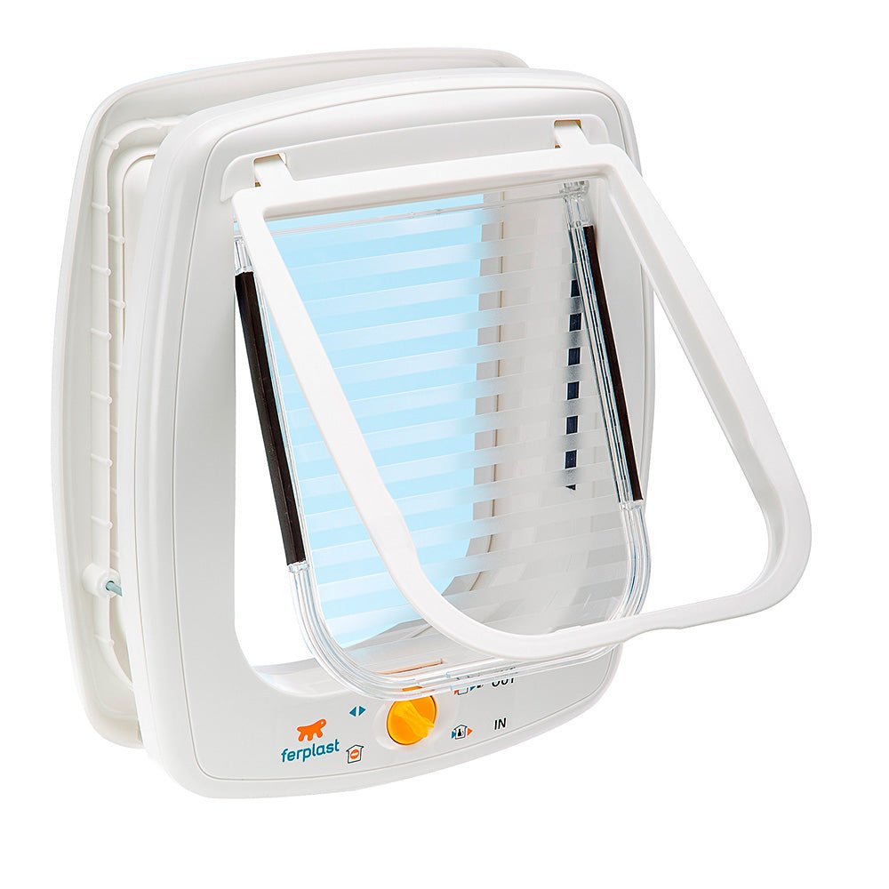 Swing 9 - Puerta Blanca Para Gatos Y Perros Pequeños