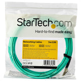 Startech.Com Cable De 7m De Fibra Óptica Multimodo Dúplex 50/125 Lc A Lc De 10gb - Aqua - Om3 - Lszh - Lommf