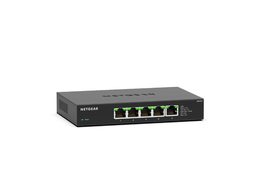 Netgear Ms305-100eus Switch No Administrado 2.5g Ethernet (100/1000/2500) Negro