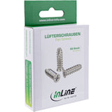 Inline Pc / Server Fan Tornillos 5x16mm Plata 50 Uds