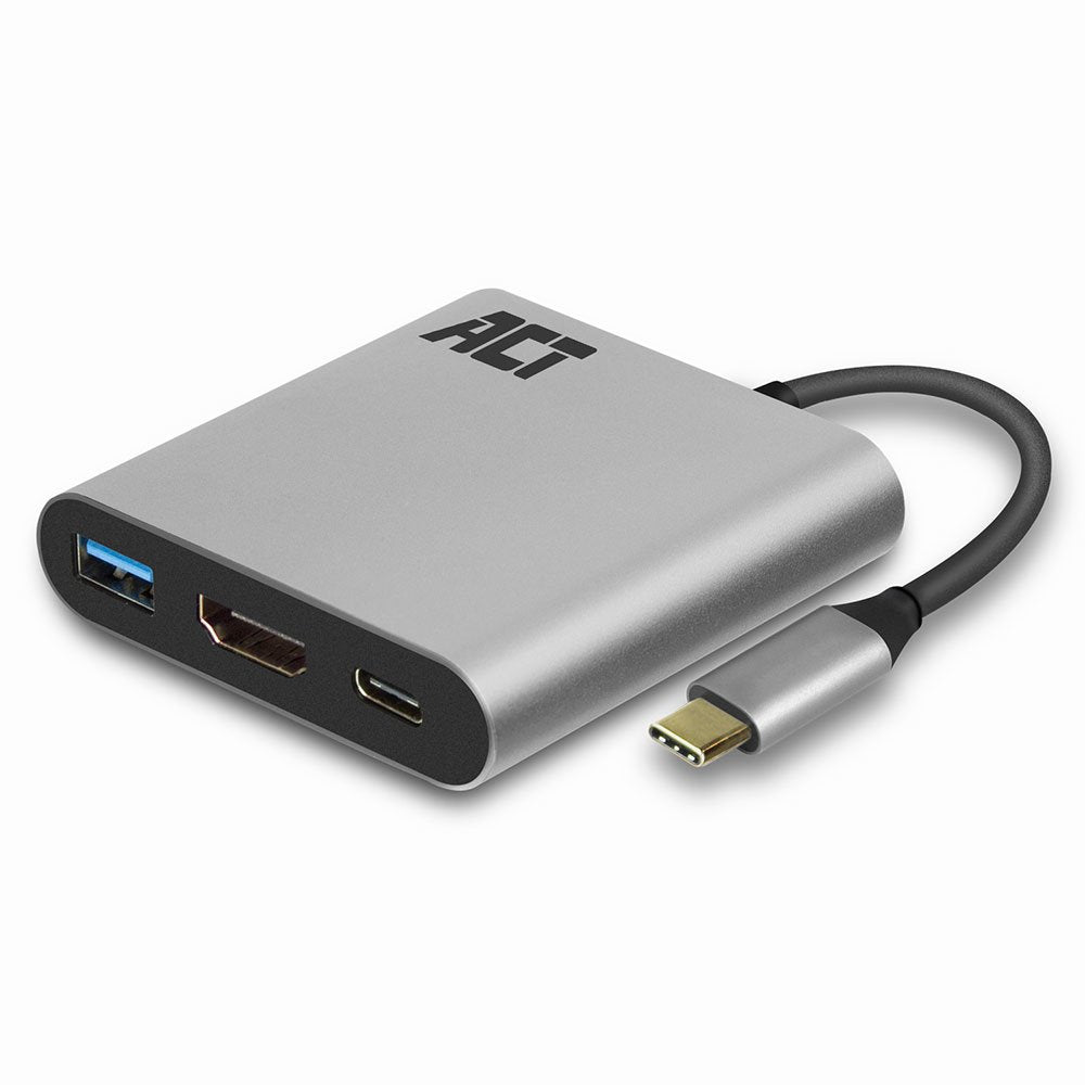 Adaptador Act Connectivity Usb C A Hdmi Usb A Usb C Pd