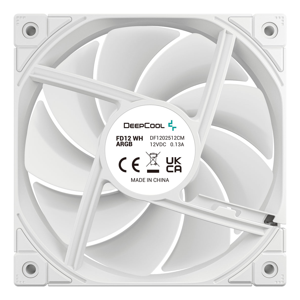 Ventilador Pc Deepcool Fd12 Argb Wh 120x120x25 120 Mm R-Fd12-Whapn1-G