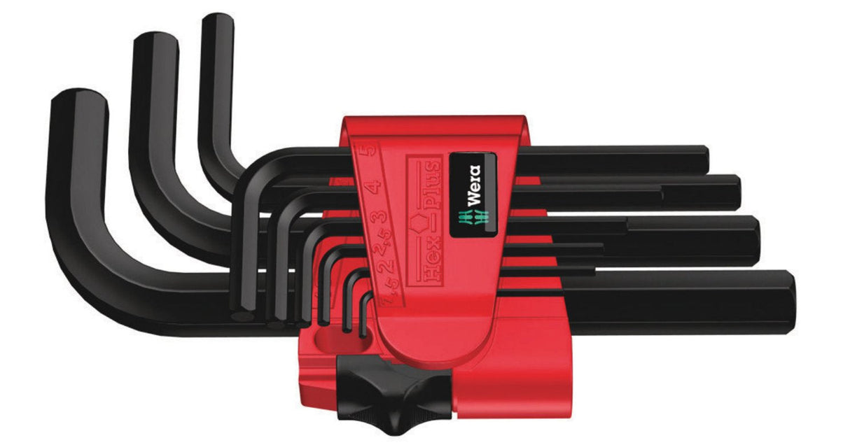 Wera 950/9 Hex-Plus 7 Juego De Llaves Allen, 9 Piezas, 05021737001