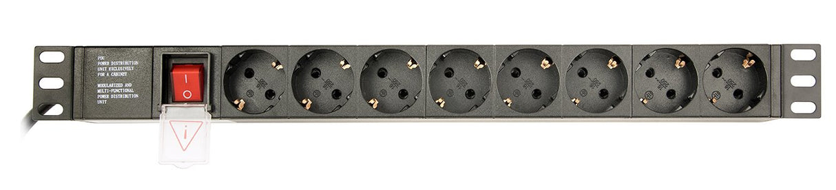 EAN 8716309117364 - Gembird EG-PDU-014 unidad de distribución de energía (PDU) 8 salidas AC 1U Negro imagen 1
