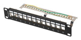 EAN 5901969441789 - Lanberg patch panel blank 12 port 1U 10 ftp for keystone modules black v2 imagen 1