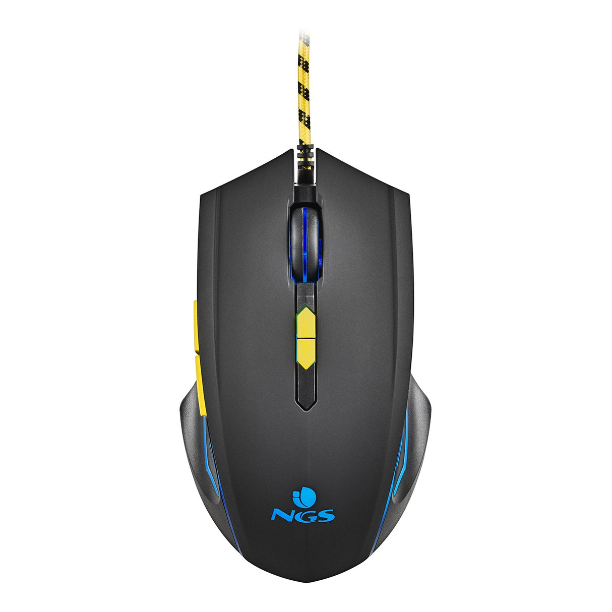 Ngs Gmx-123 Raton Gaming Con Cable - 800/1200/2400/3200dpi - Luz Led - 6 Botones - Cable 1.8m - Color Negro