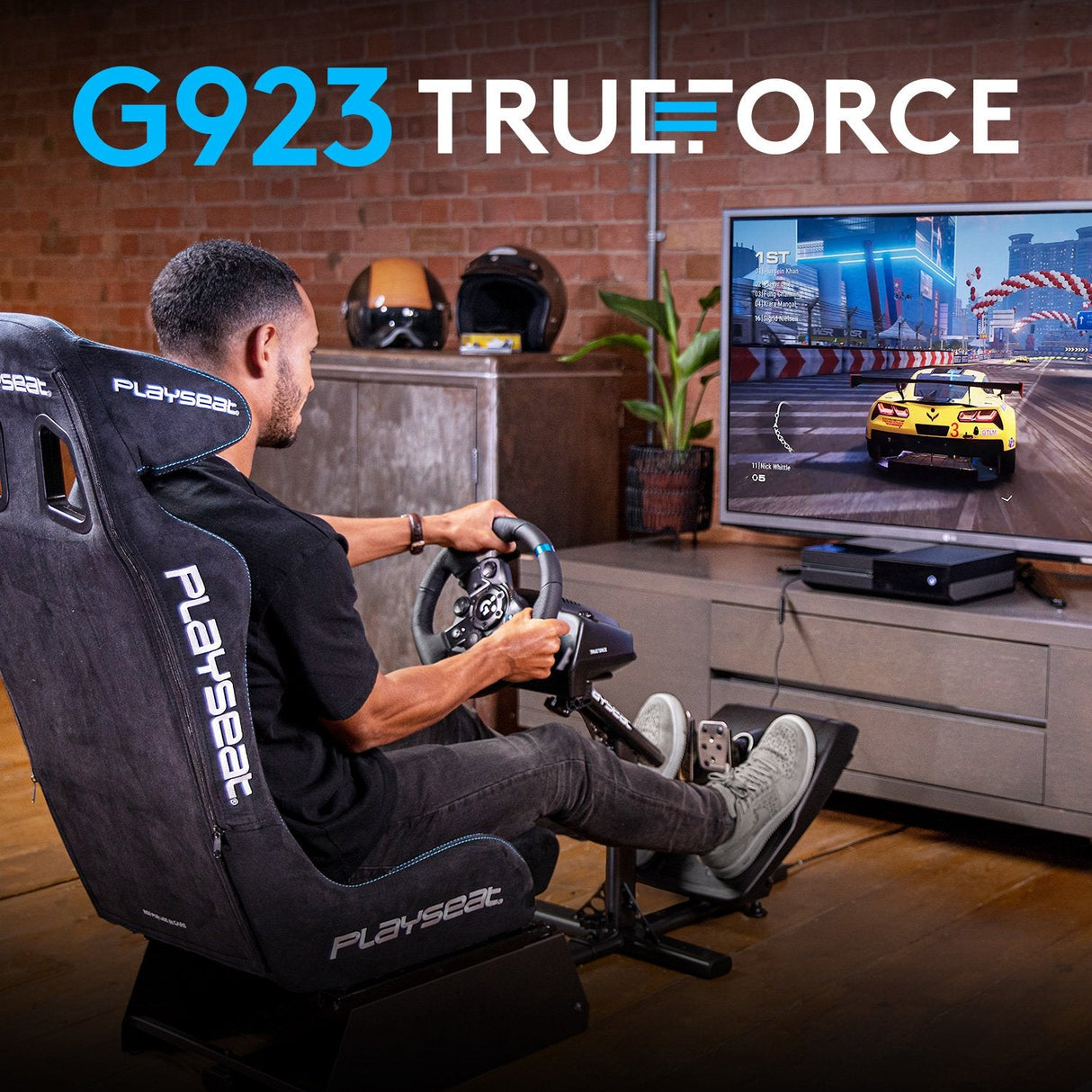 Logitech G923 Racing Wheel And Pedals For Xbox One And Pc - N A - N A - Emea