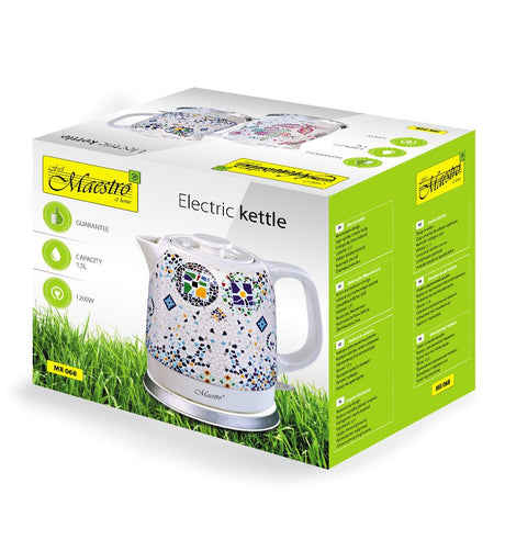EAN 4820177146143 - Feel Maestro MR068 blue tetera eléctrica 1,5 L 1200 W Azul, Blanco imagen 5