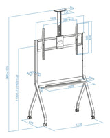 Soporte Suelo Ruedas "Istar" Pantallas 55-100"