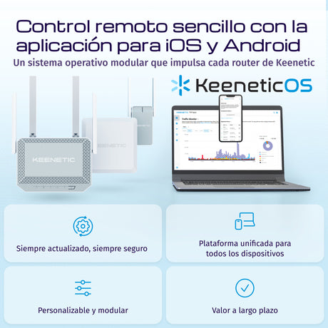 EAN 4897082922155 - Keenetic Explorer 4G (KN-4910) router inalámbrico Ethernet rápido Doble banda (2,4 GHz / 5 GHz) Gris, Bla imagen 9