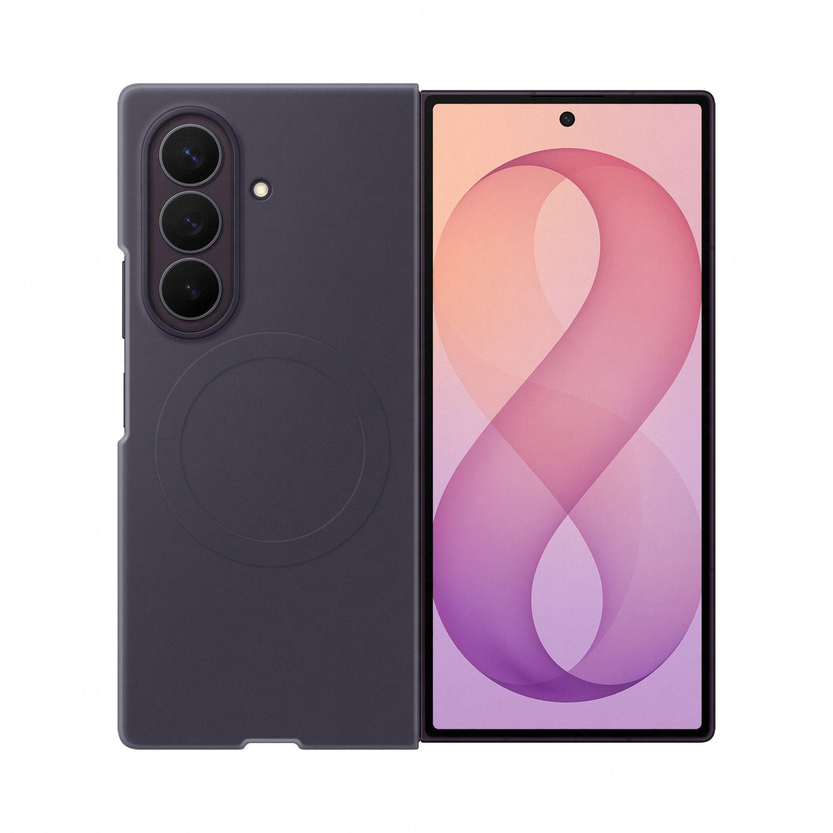 Samsung Silicone Magnet Case Fr Galaxy Fold8 Ultra Violet