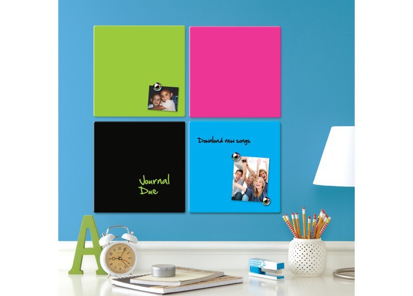 Nobo Pizarra Hogar Magnética 360x360 Mm Azul