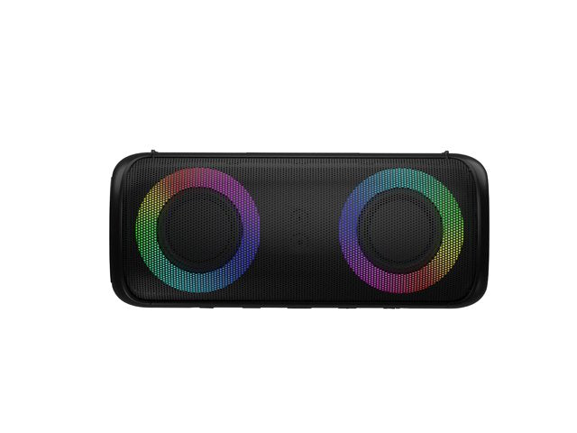 Altavoz Bluetooth Audictus Aurora Pro 2.0 Tws 20w Rgb Ipx6 Microsd Bt5.0 Negro