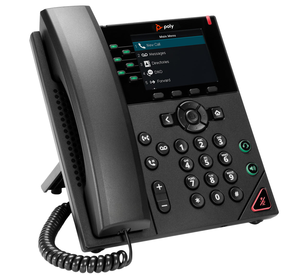 EAN 0196188445402 - HP Poly VVX 350 6-Line IP Phone and PoE-enabled teléfono IP Negro LCD imagen 2