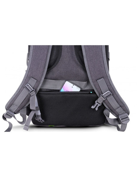 EAN 3760170883717 - Urban Factory HTE14UF mochila Mochila de viaje Negro, Gris Poliéster, Tereftalato de polietileno reciclad imagen 5