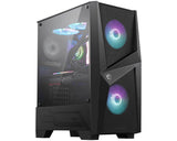 Caja Pc Msi Torre Atx Mag Forge 100r Argb Negro 2x Vent 120mm Argb/Lateral Cristal Templado 306-7g03r11-809