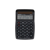 Maul Calculadora Eco Mj 455  Calculadora Basica Con Pantalla De 8 Dígitos  Calculadora Solar De 80% De Plástico Reciclado  Calculadora Pequeña 11,2 X 7,1 X 2 Cm  Negro