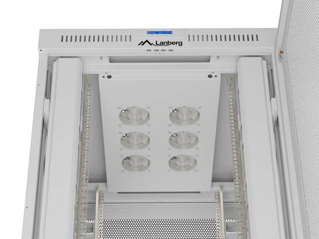 Szafa Instalacyjna Rack Stojaca 19" 47u 800x1200 Szara Drzwi Perforowane Lcd ( Flat Pack) V2