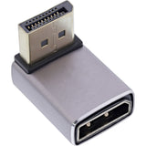 Inline® Displayport 1.4 Adapter, Displayport Male/Female, 90° Downwards, 8k Uhd
