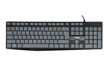 EAN 5903968681272 - iBox IKC2010G teclado Hogar USB QWERTY Inglés Gris, Negro imagen 1