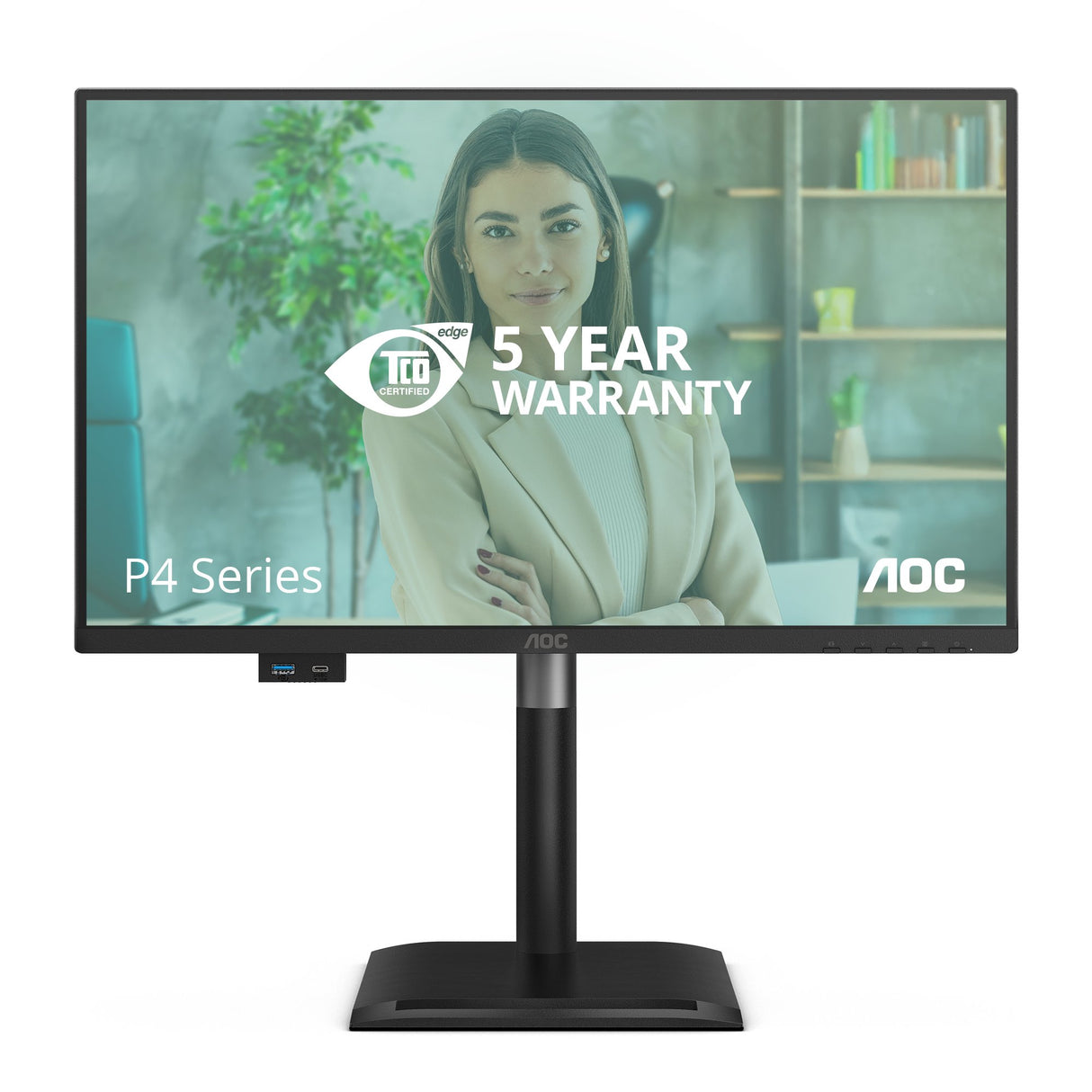 EAN 4038986143172 - AOC 24P4CV pantalla para PC 60,5 cm (23.8") 1920 x 1080 Pixeles Full HD LED Negro imagen 5