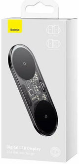 EAN 6932172612672 - Baseus 2In1 20W Digital Led Display Auriculares, Auriculares, Smartphone Negro USB Cargador inalámbrico I imagen 4