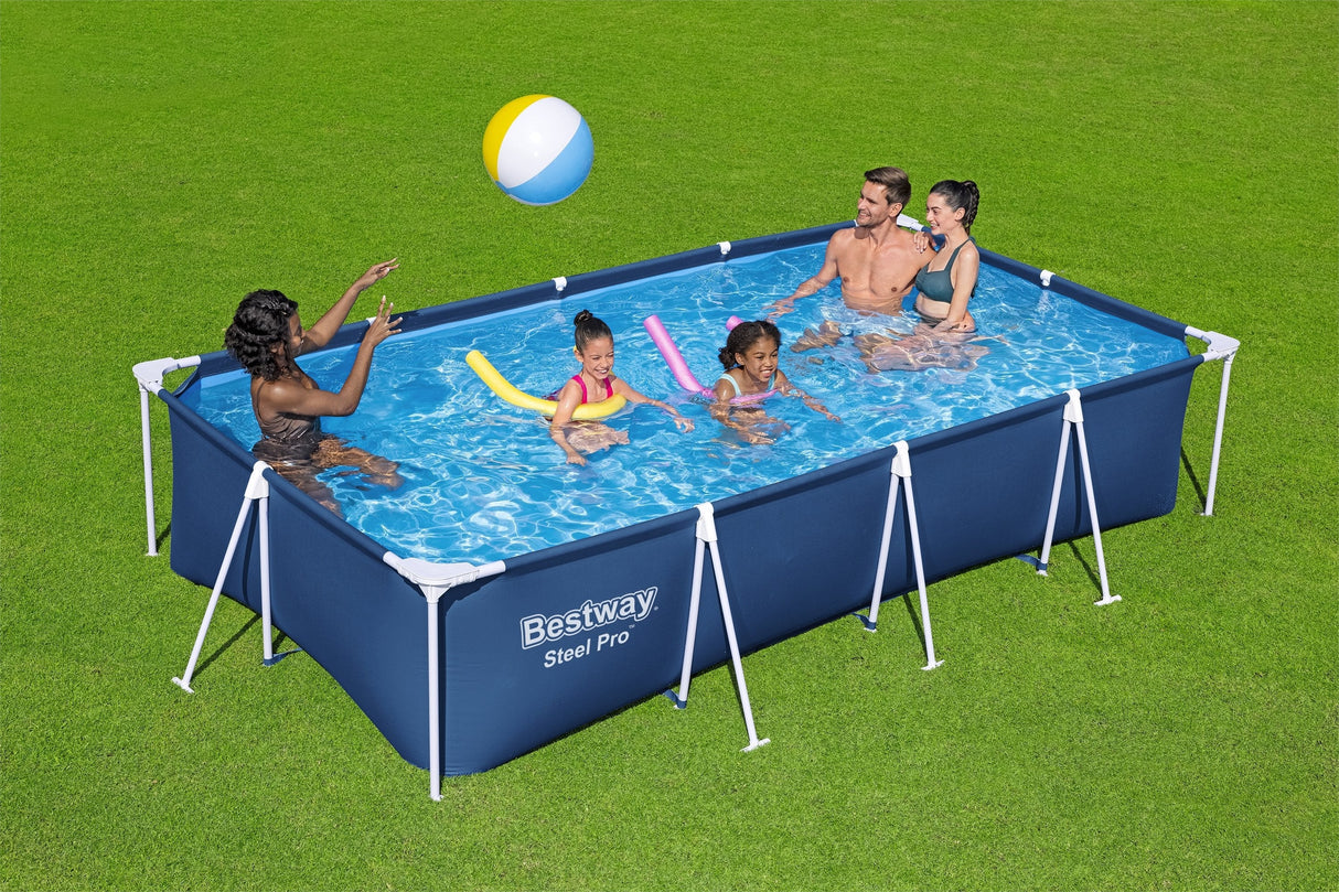 Bestway 56405 -  Piscina Desmontable Tubular Infantil Steel Pro 400x211x81cm