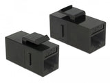 Keystone Modul Rj45 Buchse > Rj45 Buchse Cat.6 Utp Schwarz 25 Stück