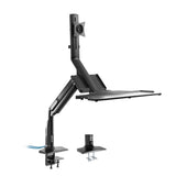 Soporte De Escritorio Para Estación De Trabajo Inline Con Elevador Y Usb 3.0, Móvil, Para Teclado, Mouse Y Monitor De Hasta 81 Cm (32"), Máx. 9 Kg