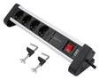 EAN 4030152950317 - Olympia SL 2425 U base múltiple 1,5 m 4 salidas AC Interior Negro, Plata imagen 1