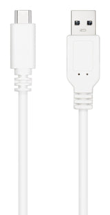 Cable Usb 2.0 3a, Tipo Usb-C/M-A/M, Blanco, 2.0 M