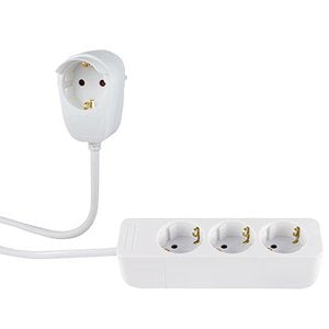 Rev Power Strip 3+1-Fold 2m White Powersplit