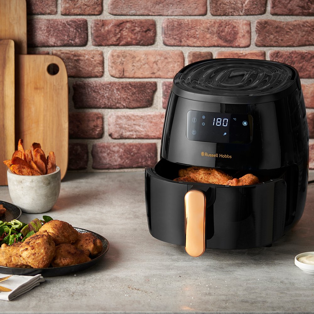 Freidora De Aire Caliente Russell Hobbs Satisfry Air Heissluftfritteuse Sencillo 5 L Independiente 1650 W  Negro