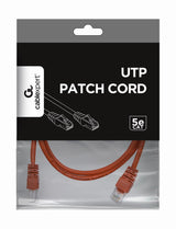 Gembird Cable De Red Utp Cat5e 1m Rojo