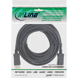 Cable Inline Displayport 1.4 Activo, 8k4k, Negro, Dorado, 7,5 M