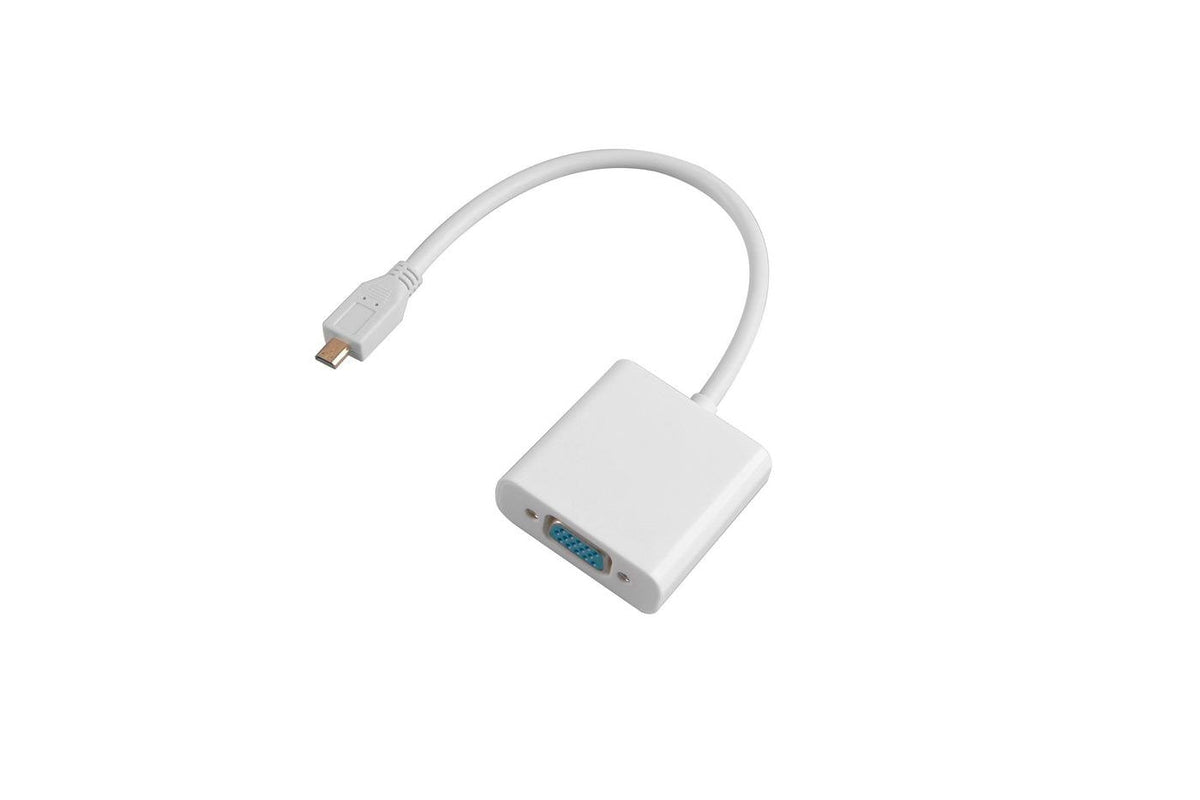 Microconnect Hdmidvga Adaptador De Cable De Vídeo 0,25 M Hdmi Tipo D (Micro) Vga (D-Sub) Blanco