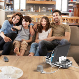 4smarts Ladestation Team 100w 5c 1a Inkl. 6 Cable. Spacegrau