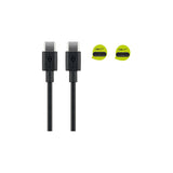 Cable De  1,00m Usb 2.0 480mbps Pd60w Usb-C Macho A Usb-C Macho Negro Datos Y Carga