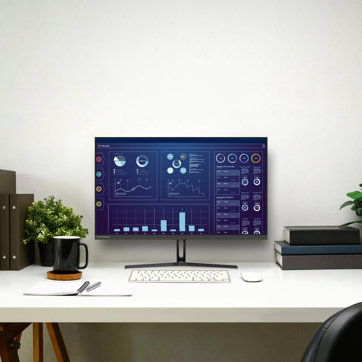 Lcd Monitor Thomson 27 " 1920 X 1080 Pixels Full Hd Native Aspect Ratio 16:9 Flat M27fb2y15