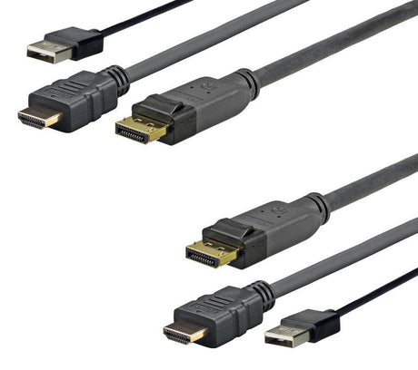 EAN 5712505903469 - Vivolink PROHDMIUSBDP1 adaptador de cable de vídeo 1 m DisplayPort HDMI + USB Negro imagen 1