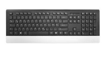 EAN 4260459615002 - MediaRange MROS105-YU teclado Ratón incluido Hogar / Oficina RF inalámbrico QWERTZ Negro, Plata imagen 1