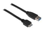 EAN 4014619674077 - Alcasa USB A - USB Micro B, m - m, 0.5m cable USB USB 3.2 Gen 1 (3.1 Gen 1) 0,5 m Micro-USB B Negro imagen 1