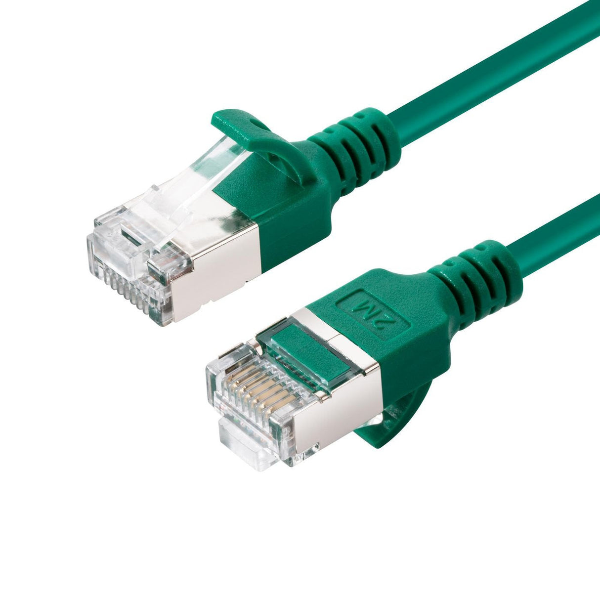 Cat6a U-Ftp Slim, Lszh, 0.15m  Network Cable, Green