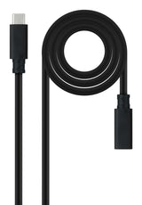 EAN 8433281015371 - Nanocable 10.01.4501-L150 cable USB USB 3.2 Gen 2x2 1,5 m USB C Negro imagen 1