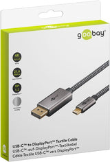 Goobay 75709, Cable Negro/Plateado