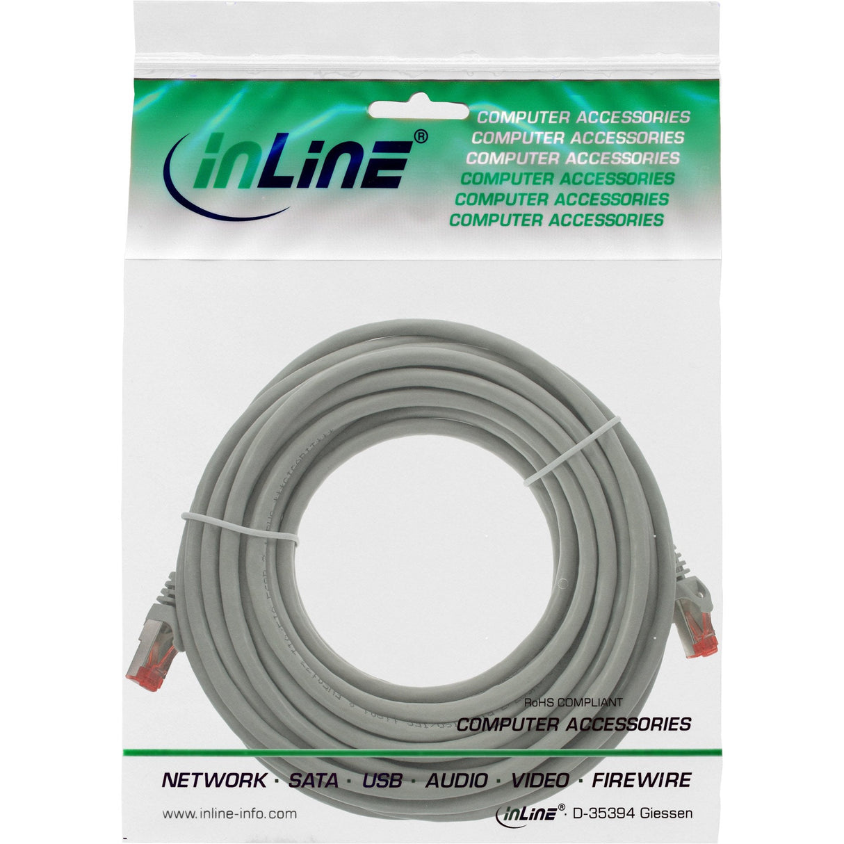 Inline® Cable De Red S/Ftp Pimf Cat.6 250mhz Pvc Cca Grey 5m