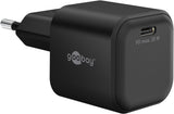 Cargador Rápido Goobay 20w Usb-C Pd Gan (Negro) 76690