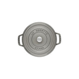 Staub Round Cocotte, Hierro Fundido De 26 Cm, Gris Grafito