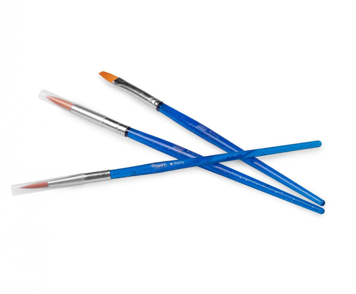 Jovi Bolsa De Maquillaje Con 3 Pinceles (Plano, Fino, Redondo)