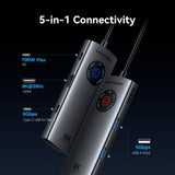Docking Usb Tipo-C Vention Tqxhb 2xusb 1xusb Tipo-C 1xhdmi 1xusb Tipo-C Pd Gris